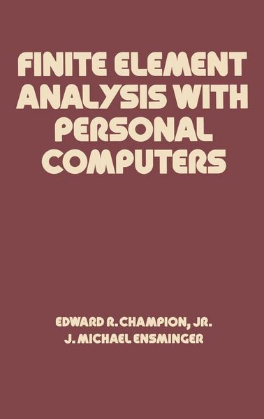 Produktbild: Finite Element Analysis with Personal Computers
