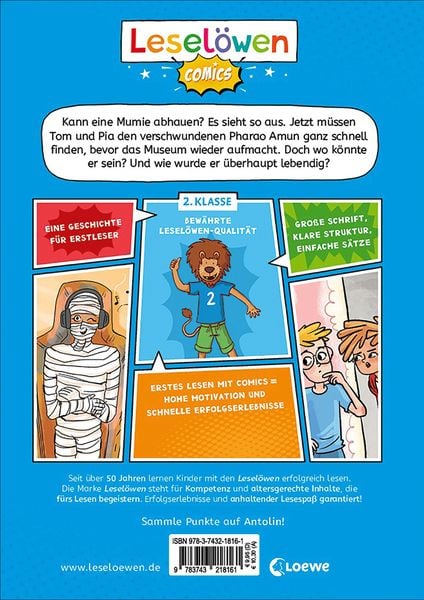 Produktbild: Lesel&ouml;wen Comics 2. Klasse - Oh Schreck, die Mumie ist weg!