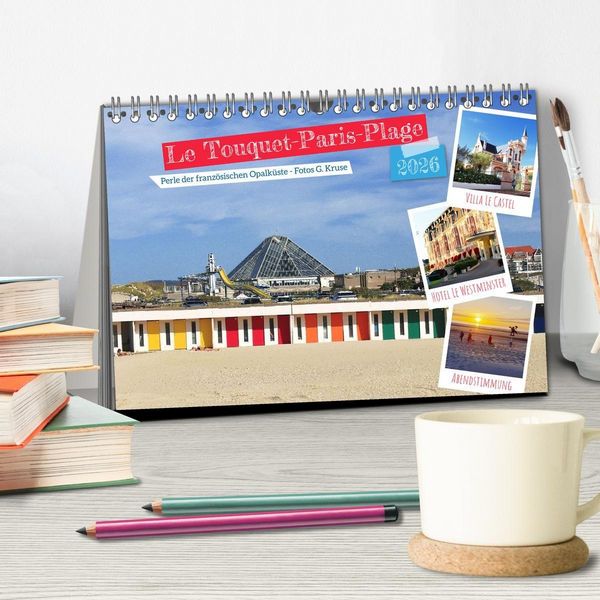 Produktbild: Le Touquet-Paris-Plage - Perle der franz&ouml;sischen Opalk&uuml;ste (Tischkalender 2026 DIN A5 quer), CALVENDO Monatskalender