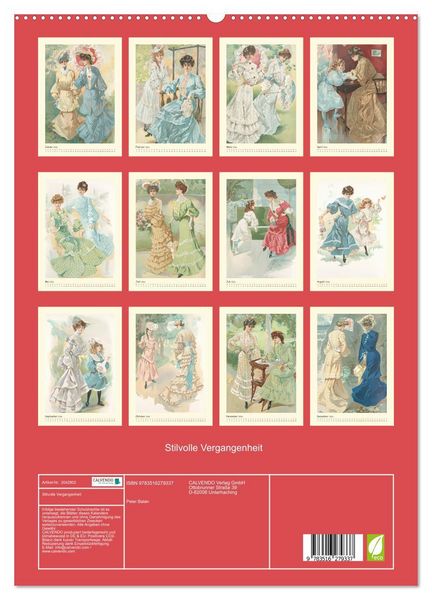 Produktbild: Stilvolle Vergangenheit (hochwertiger Premium Wandkalender 2026 DIN A2 hoch), Kunstdruck in Hochglanz