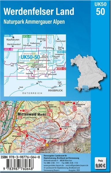 Produktbild: UK50-50 Werdenfelser Land