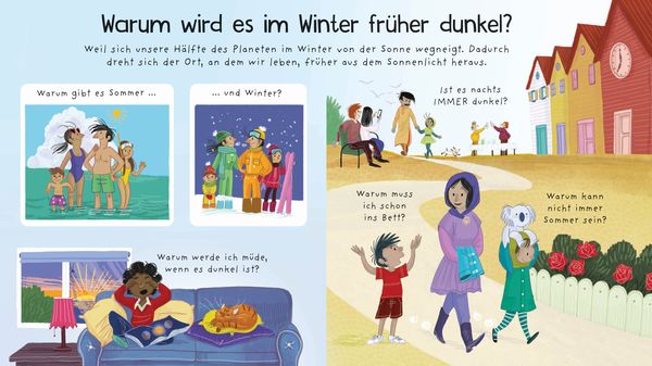 Erstes Aufklappen und Verstehen: Warum wird es nachts dunkel?