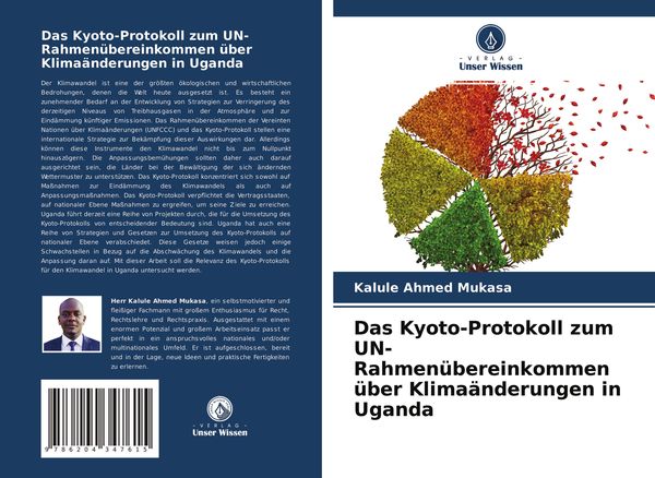 Produktbild: Das Kyoto-Protokoll zum UN-Rahmen&uuml;bereinkommen &uuml;ber Klima&auml;nderungen in Uganda