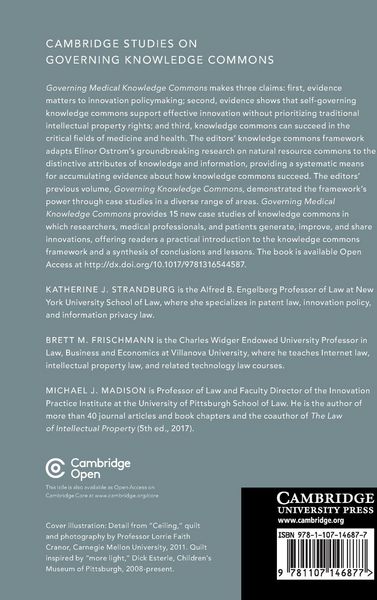 Produktbild: Governing Medical Knowledge Commons