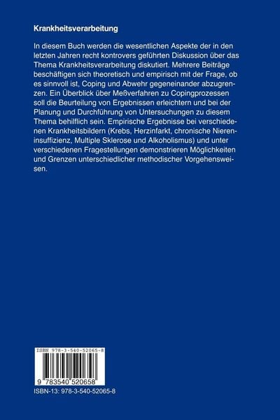 Produktbild: Krankheitsverarbeitung