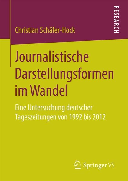 Produktbild: Journalistische Darstellungsformen im Wandel