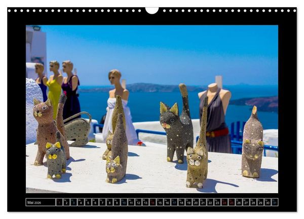 Produktbild: Kalimera Thira - Santorini, die sch&ouml;nste der Kykladen stellt sich vor (Wandkalender 2026 DIN A3 quer), CALVENDO Monatskalender