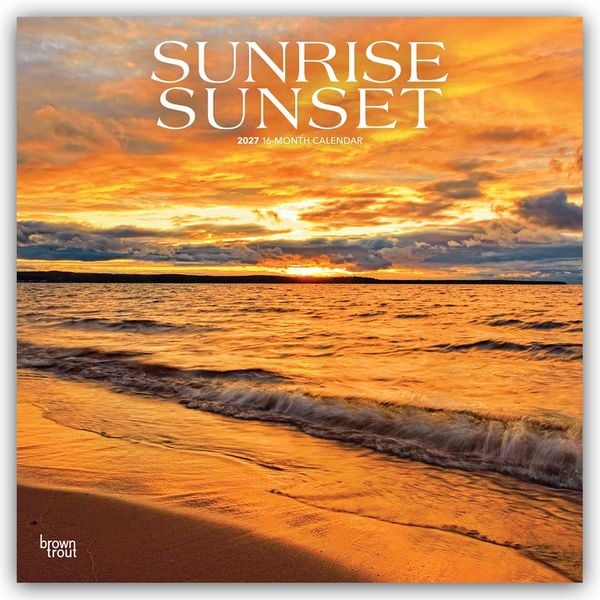 Produktbild: Sunrise Sunset &ndash; Sonnenaufg&auml;nge &ndash; Sonnenunterg&auml;nge 2027 &ndash; 16-Monatskalender