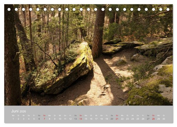 Produktbild: Felsen im Pf&auml;lzer Wald (Tischkalender 2026 DIN A5 quer), CALVENDO Monatskalender