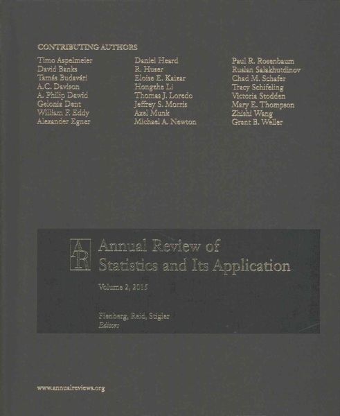 Produktbild: Annual Reviews of Statistics and Its Application