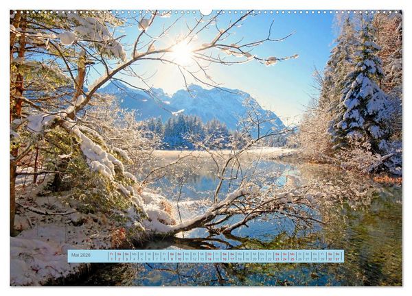 Produktbild: Mittenwald rundherum ein Wintertraum (hochwertiger Premium Wandkalender 2026 DIN A2 quer), Kunstdruck in Hochglanz