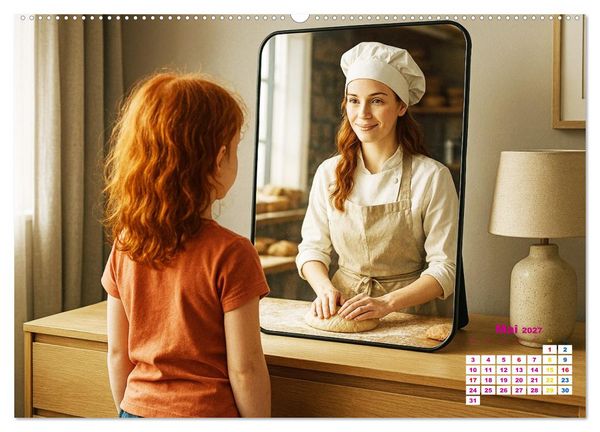 Produktbild: Zukunft im Spiegelbild - Tr&auml;ume ver&auml;ndern sich nicht, sie reifen (hochwertiger Premium Wandkalender 2027 DIN A2 quer), Kunstdruck in Hochglanz