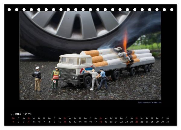 Produktbild: Polizeieins&auml;tze, in der gro&szlig;en Welt (Tischkalender 2026 DIN A5 quer), CALVENDO Monatskalender
