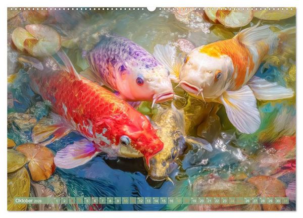 Produktbild: Kois - Ein Juwel unter Fischen (hochwertiger Premium Wandkalender 2026 DIN A2 quer), Kunstdruck in Hochglanz