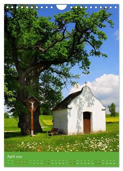 Produktbild: Malerische Kirchen und Kapellen (Wandkalender 2026 DIN A4 hoch), CALVENDO Monatskalender