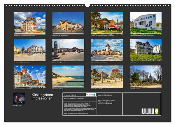 Produktbild: K&uuml;hlungsborn Impressionen (Wandkalender 2026 DIN A2 quer), CALVENDO Monatskalender