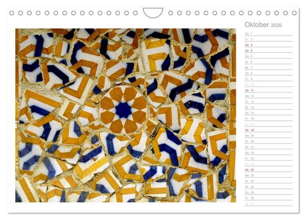 Produktbild: Kacheln und Mosaiken in Barcelona (Wandkalender 2026 DIN A4 quer), CALVENDO Monatskalender