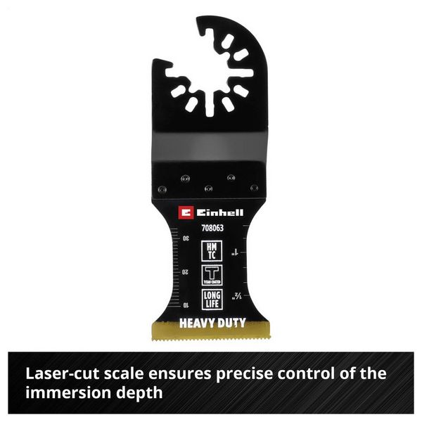 Produktbild: Einhell 708063 Tauchs&auml;geblatt HM-TI, 35mm Bimetall Multifunktionswerkzeug-Zubeh&ouml;r-Set 35 mm 1 St.