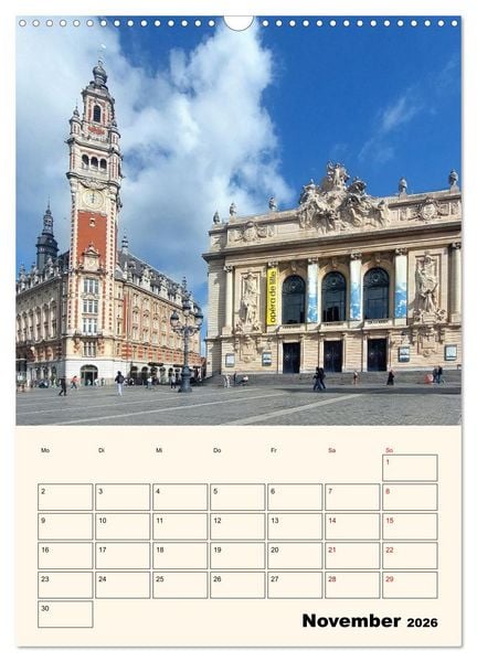 Produktbild: Lille - Lebendige Metropole (Wandkalender 2026 DIN A3 hoch), CALVENDO Monatskalender