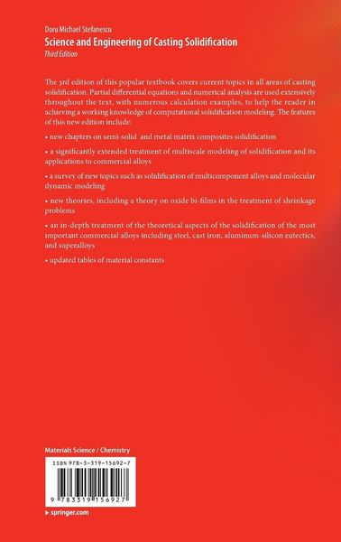 Produktbild: Science and Engineering of Casting Solidification