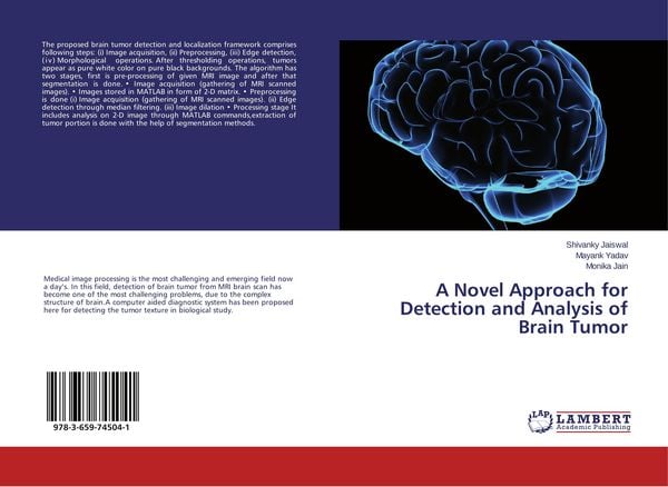 Produktbild: A Novel Approach for Detection and Analysis of Brain Tumor