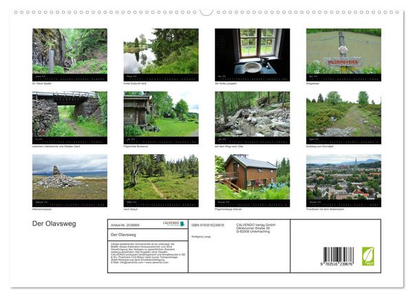 Produktbild: Der Olavsweg (hochwertiger Premium Wandkalender 2026 DIN A2 quer), Kunstdruck in Hochglanz