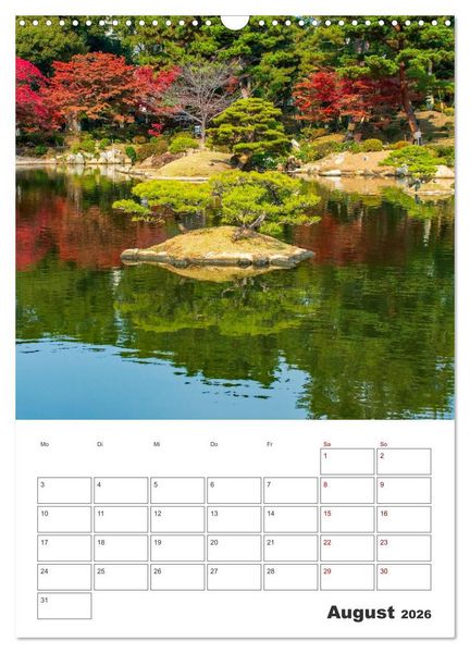 Produktbild: Herbst im japanischen Garten (Wandkalender 2026 DIN A3 hoch), CALVENDO Monatskalender