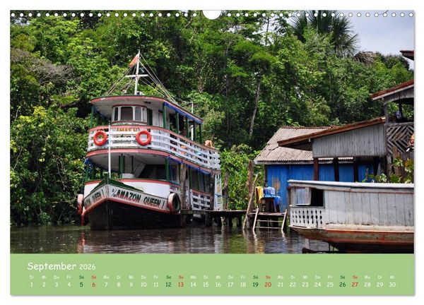 Produktbild: Am Amazonas (Wandkalender 2026 DIN A3 quer), CALVENDO Monatskalender