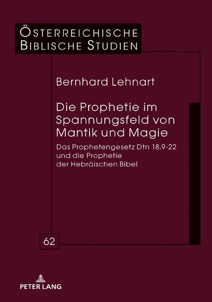 Produktbild: Die Prophetie im Spannungsfeld von Mantik und Magie