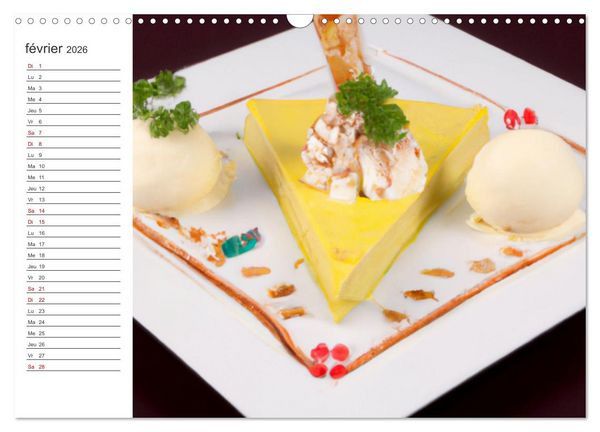 Produktbild: Gourmandises glac&eacute;es (Calendrier mural 2026 DIN A3 vertical), CALVENDO calendrier mensuel