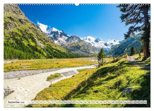 Produktbild: B&uuml;ndnerland (hochwertiger Premium Wandkalender 2026 DIN A2 quer), Kunstdruck in Hochglanz