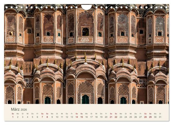 Produktbild: Rajasthan - Architektur im Land der K&ouml;nige (Wandkalender 2026 DIN A4 quer), CALVENDO Monatskalender