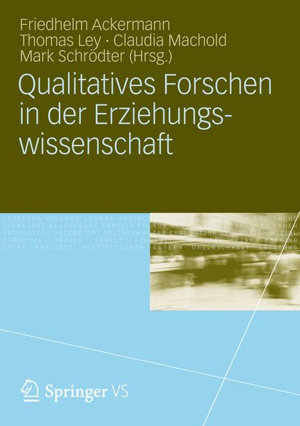 Produktbild: Qualitatives Forschen in der Erziehungswissenschaft