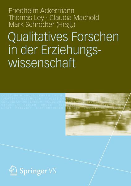 Produktbild: Qualitatives Forschen in der Erziehungswissenschaft