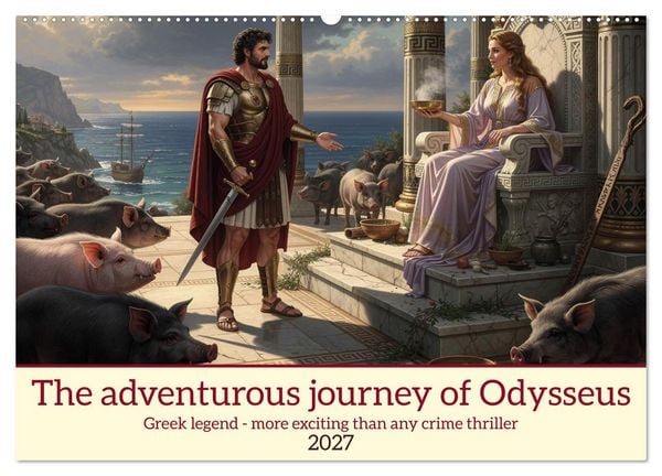 Produktbild: The adventurous journey of Odysseus (Wall Calendar 2027 DIN A2 landscape), CALVENDO 12 Month Wall Calendar