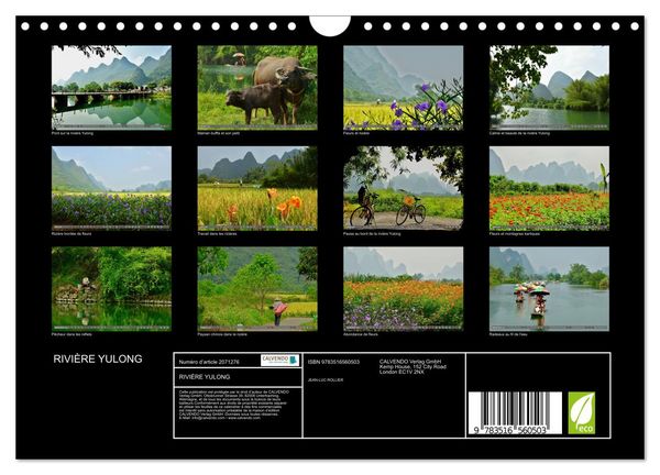 Produktbild: RIVI&Egrave;RE YULONG (Calendrier mural 2026 DIN A4 vertical), CALVENDO calendrier mensuel