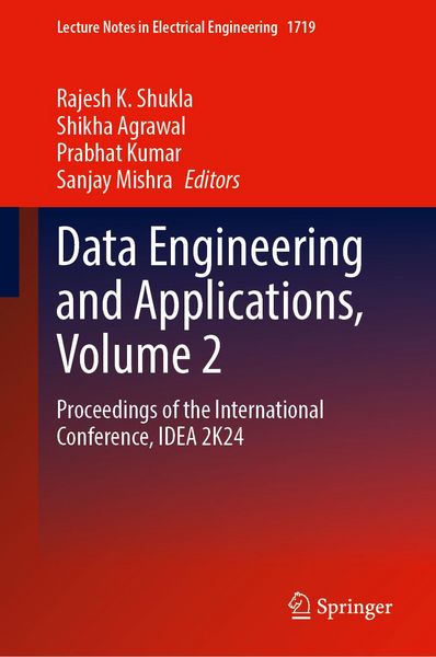 Produktbild: Data Engineering and Applications, Volume 2