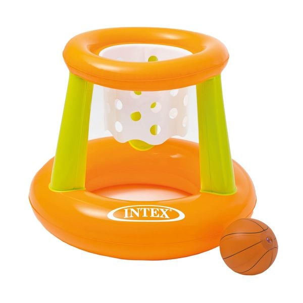 INTEX Poolspiel Basketball Korb & Ball orange/grün