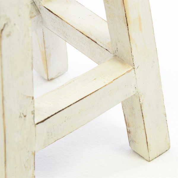 Produktbild: Vintage Hocker wei&szlig;