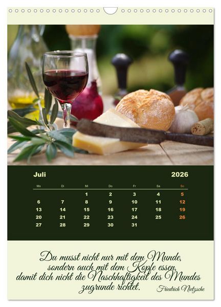 Produktbild: Vegan Ern&auml;hrt - frisches Gem&uuml;se und Obst auf den Tisch (Wandkalender 2026 DIN A3 hoch), CALVENDO Monatskalender
