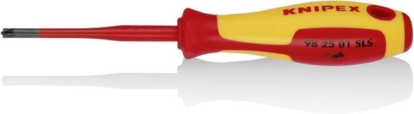 Produktbild: Knipex Knipex-Werk VDE Plus/minus-Schraubendreher Gr&ouml;&szlig;e (Schraubendreher) PZ 1 Klingenl&auml;nge: 80 mm