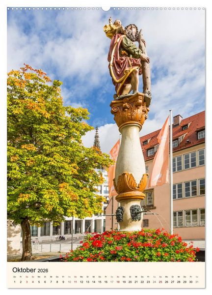Produktbild: ULM Sehenswerte Orte (Wandkalender 2026 DIN A2 hoch), CALVENDO Monatskalender