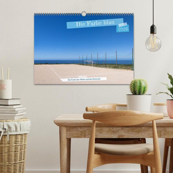 Produktbild: Die Farbe blau - Die Farbe der Weite und des Himmels (Wandkalender 2026 DIN A3 quer), CALVENDO Monatskalender