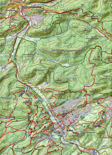 Produktbild: Dahner Felsenland, Blatt 41-544, 1 : 25 000