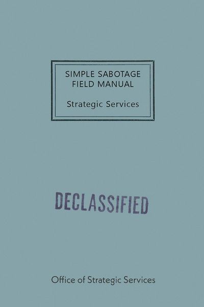 Produktbild: Simple Sabotage Field Manual
