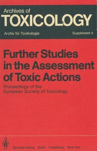 Produktbild: Further Studies in the Assessment of Toxic Actions
