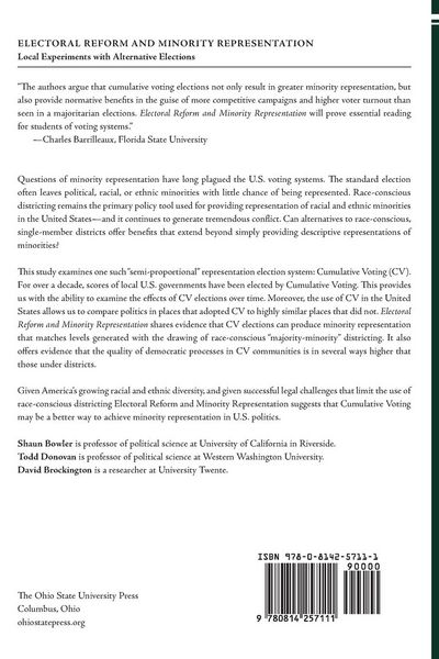 Produktbild: Electoral Reform and Minority Representation