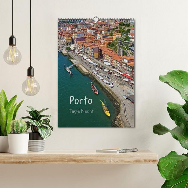 Produktbild: Porto Tag und Nacht (Wandkalender 2026 DIN A3 hoch), CALVENDO Monatskalender