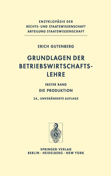 Produktbild: Grundlagen der Betriebswirtschaftslehre