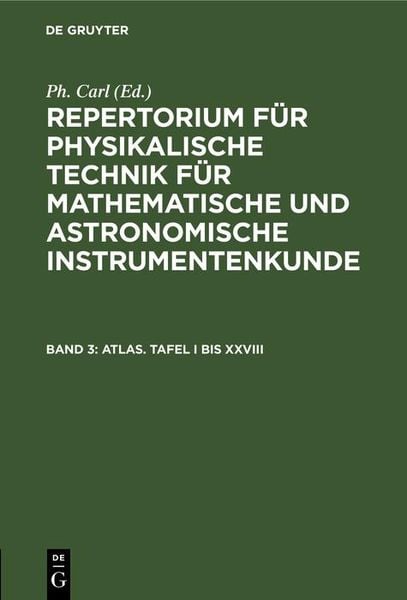Produktbild: Atlas. Tafel I bis XXVIII